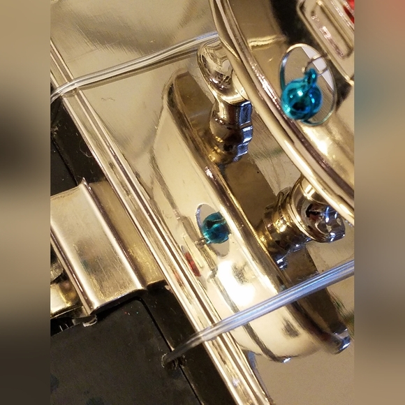 Santa Christmas Stocking Holder  Silver Metal Christmas Shoppe - Picture 8 of 8